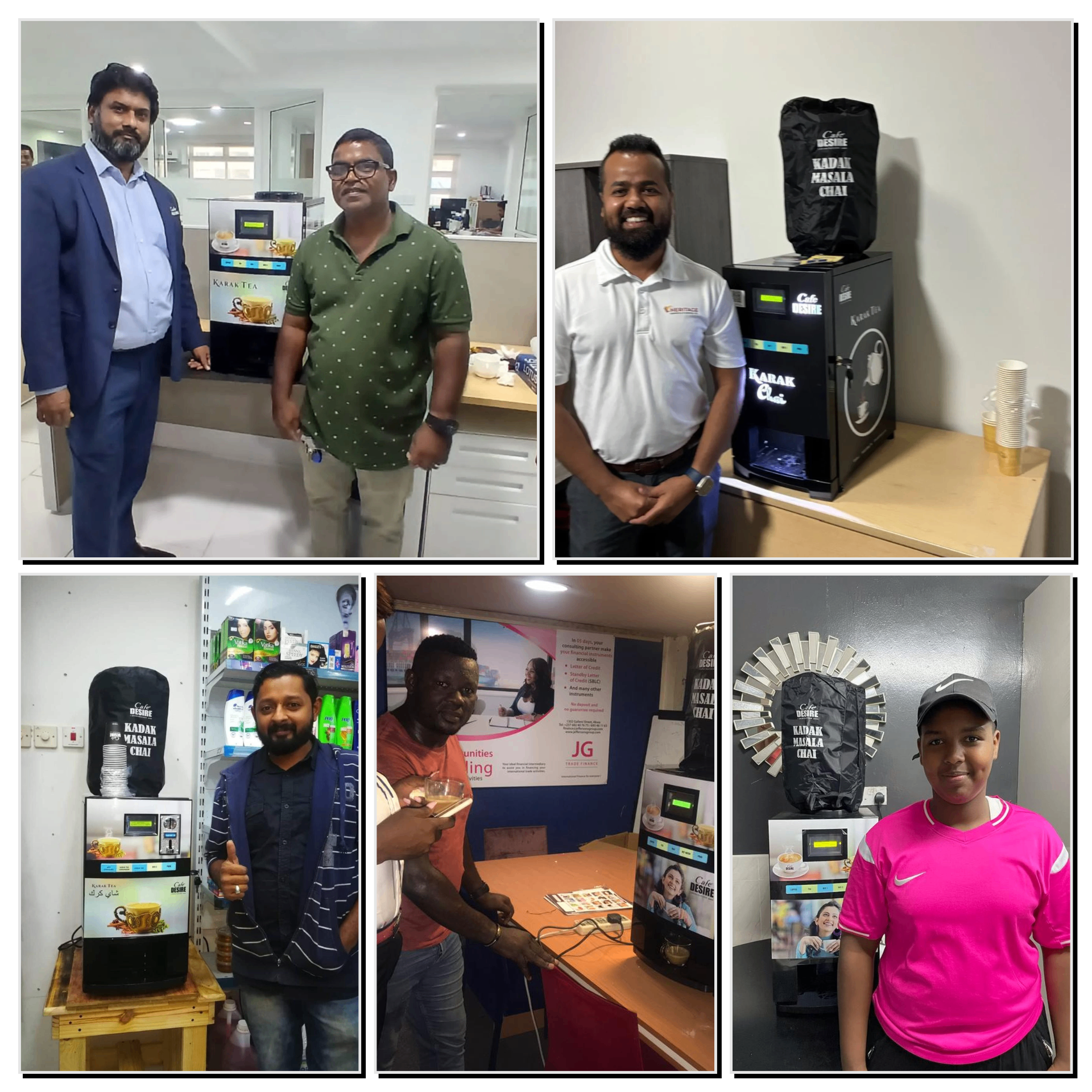 Café Desire customer installations and success stories